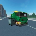 trash truck simulator android application logo